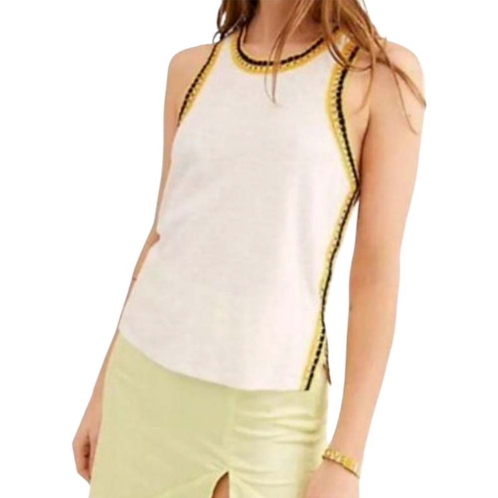 Free People Bora Bora Racerback Tank Top Small We The Free Vacation Crochet